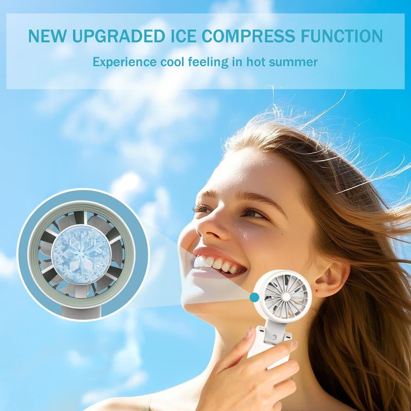 3-in-1 Handheld Turbo Fan – Foldable, LED Display, 10H Runtime