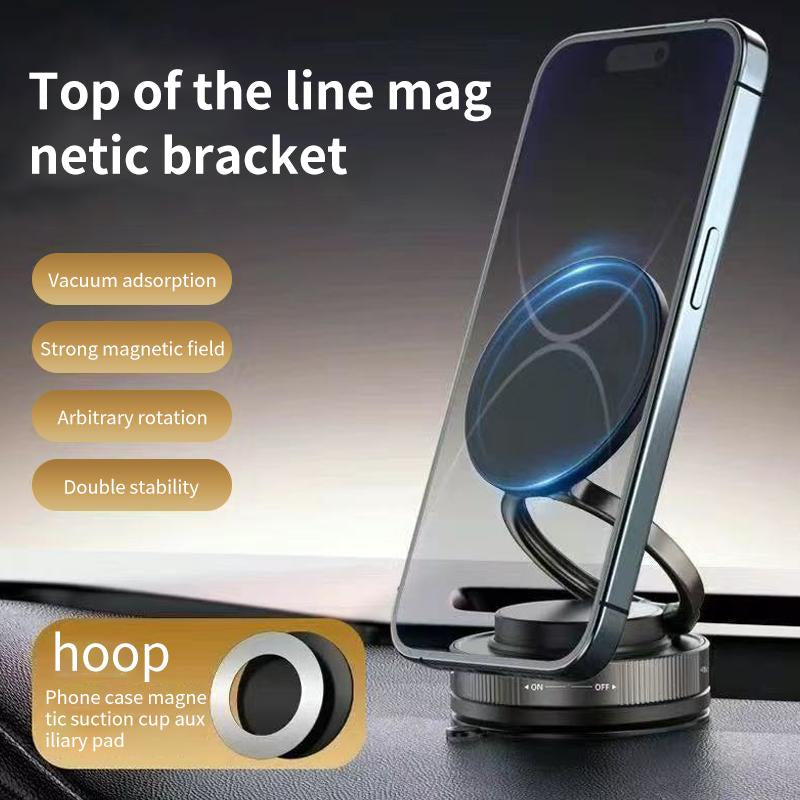 Universal 360° Magnetic Phone Mount with Strong Suction for Car, Mirror & Home Use