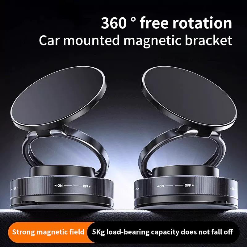 Universal 360° Magnetic Phone Mount with Strong Suction for Car, Mirror & Home Use