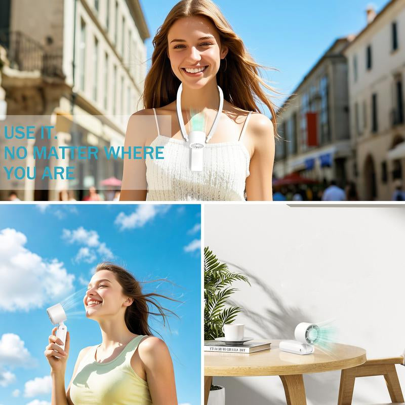 3-in-1 Handheld Turbo Fan – Foldable, LED Display, 10H Runtime